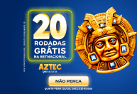 Giros grátis na Betnacional: 20 giros no jogo Aztec BN logo após Chile x Brasil
