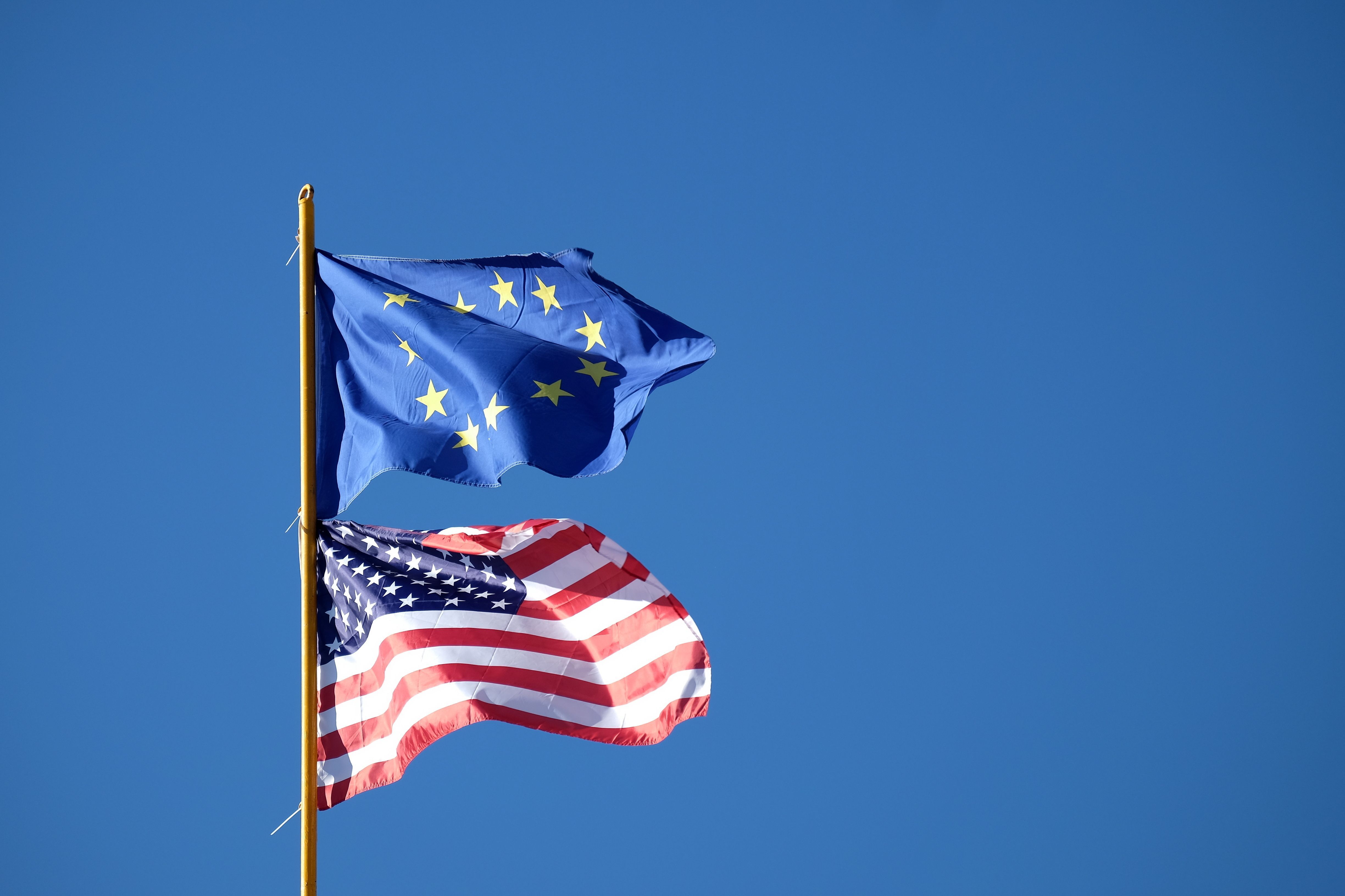 Europaflagge USA Flagge