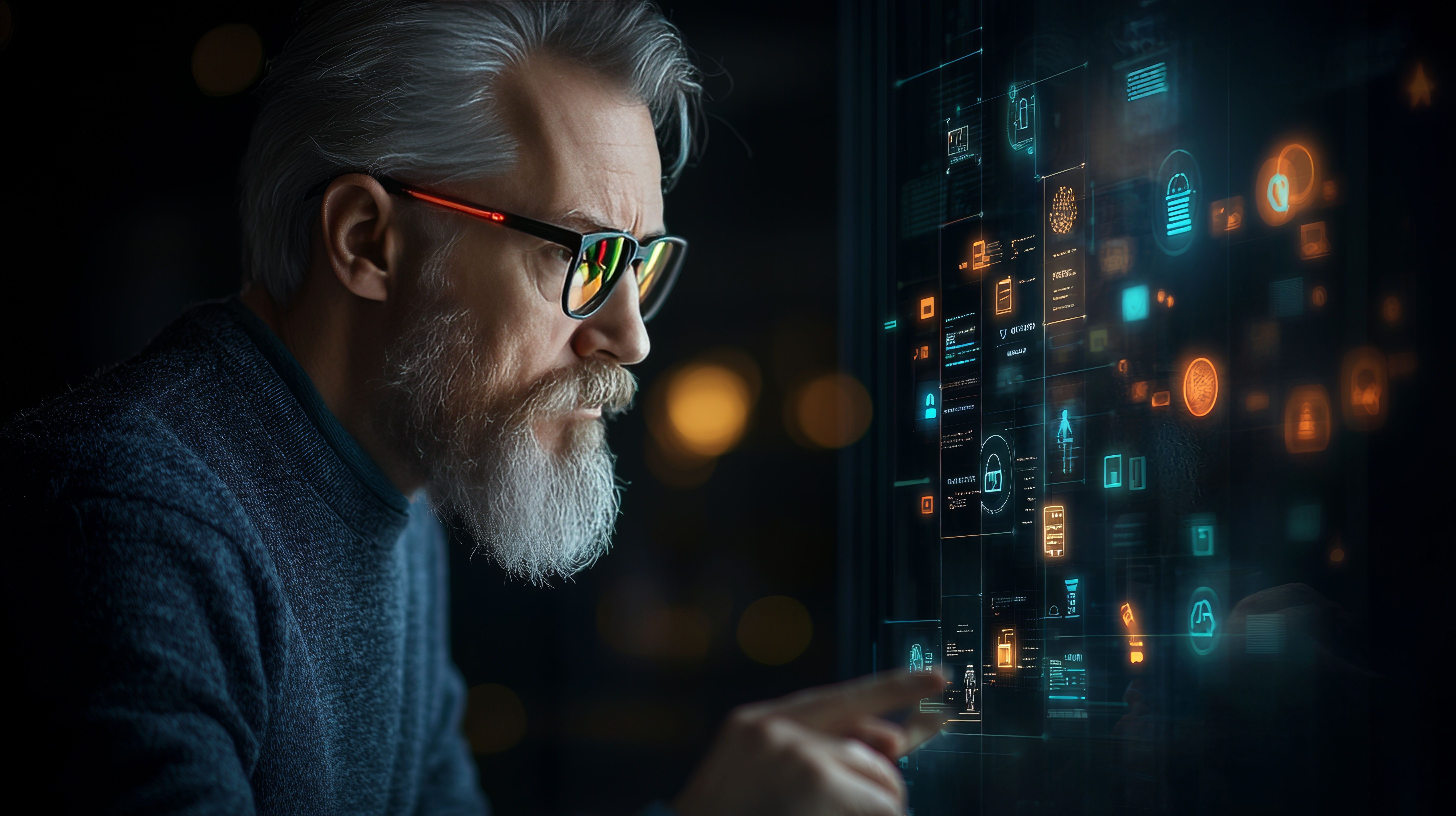 Exploring futuristic online shopping with ar glasses a man's immersive experience in a virtual store environment