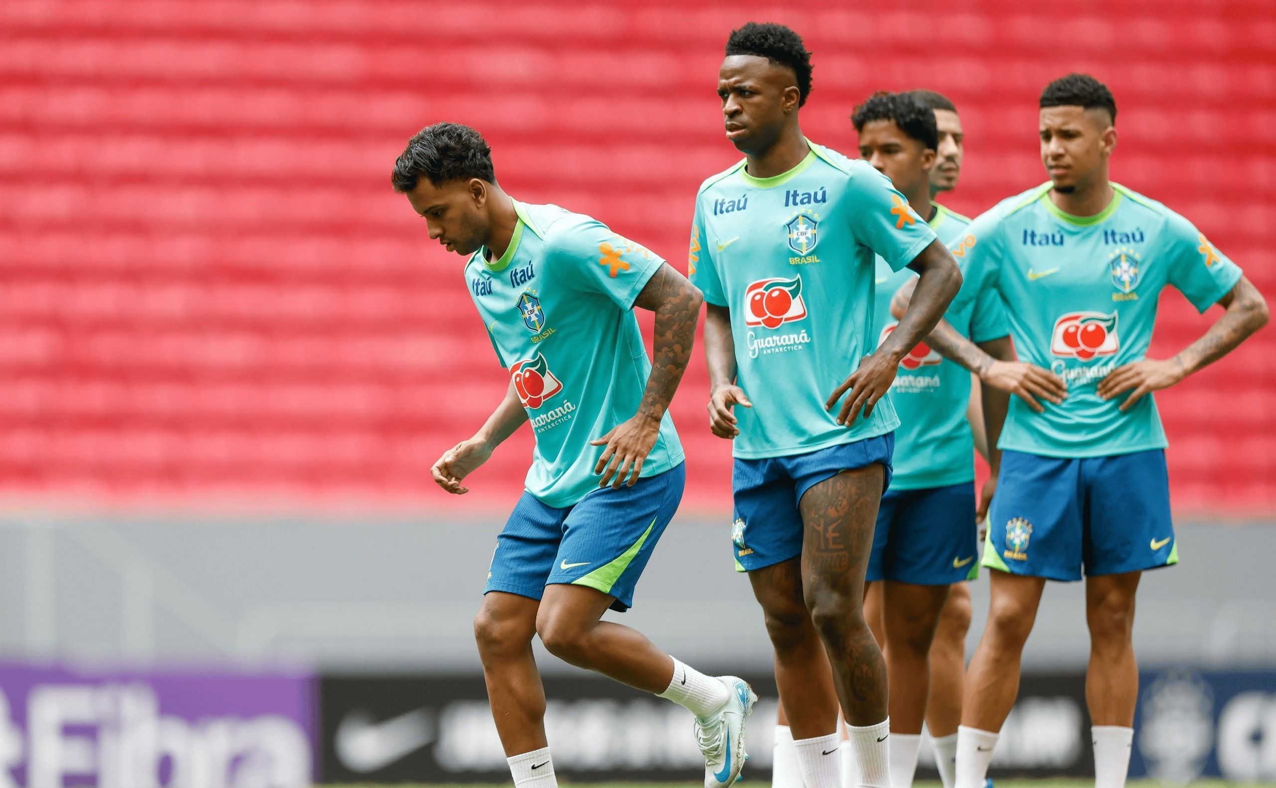 Treino da Seleção contra Argentina