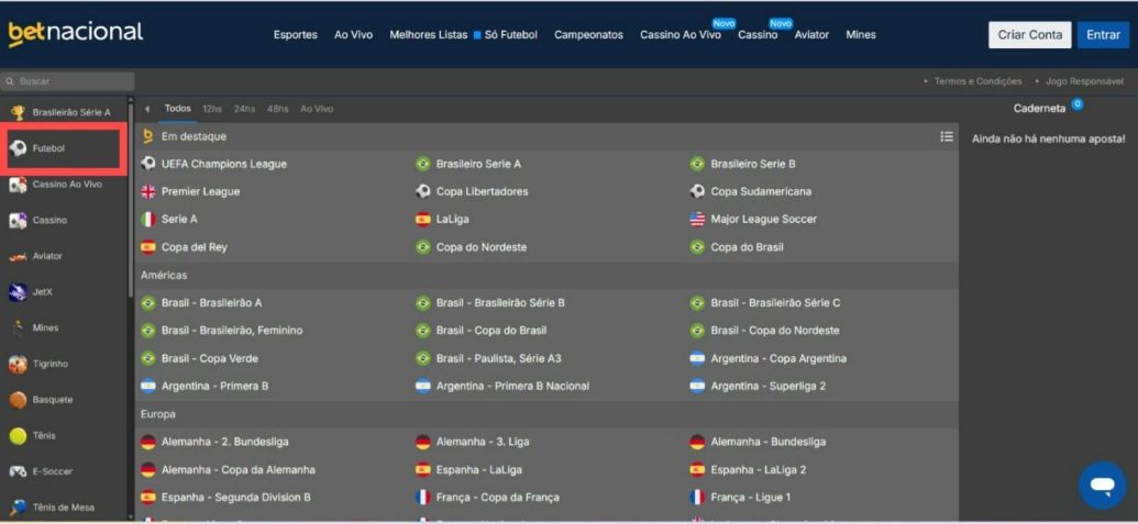 Página de apostas em futebol • Betnacional