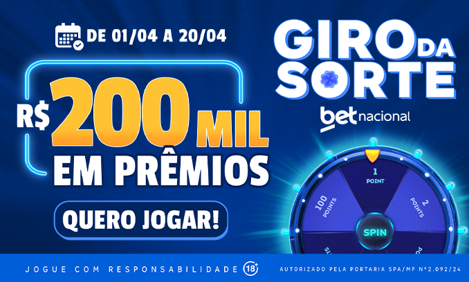Giro da sorte - Promoção Betnacional