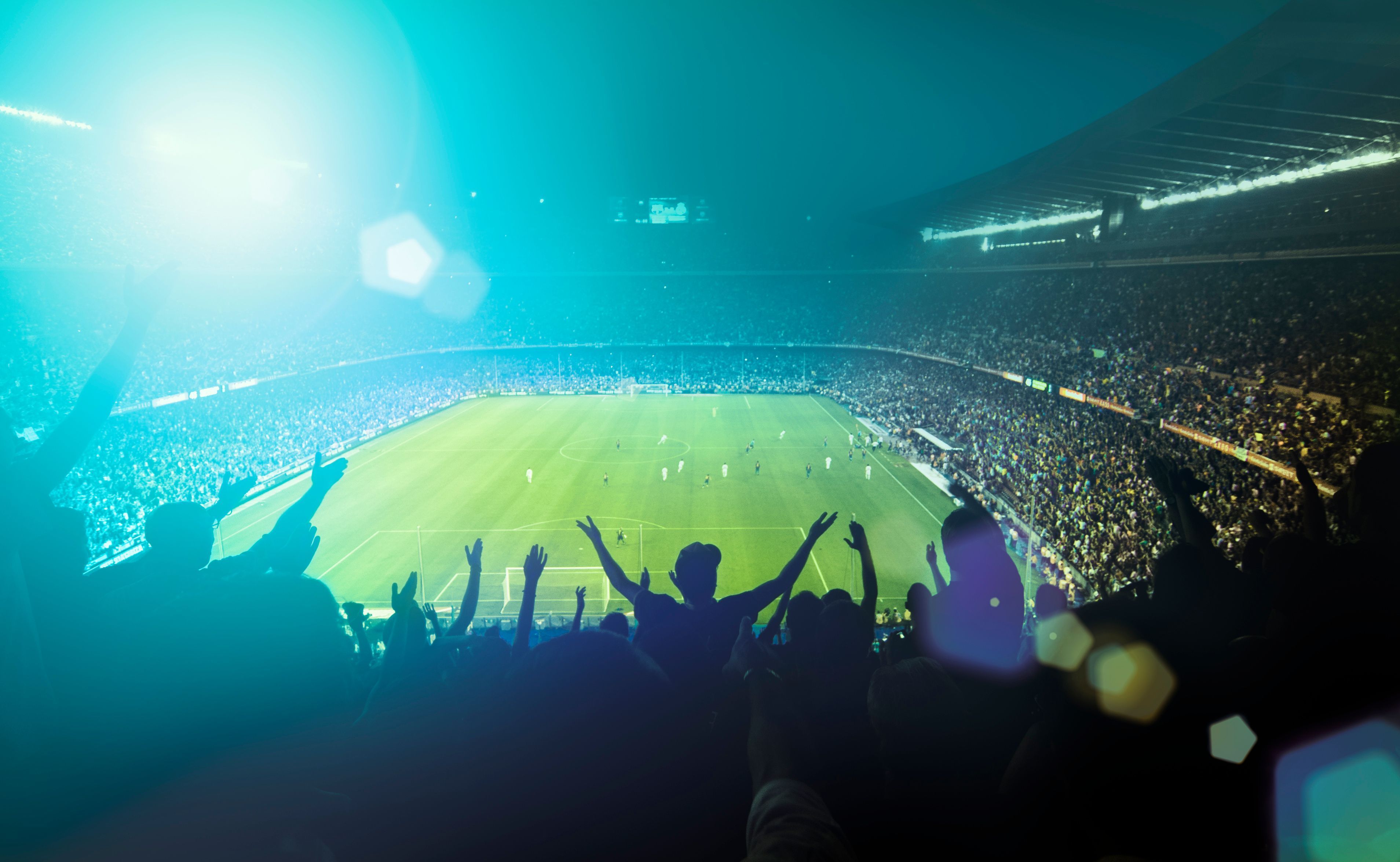 crowded football stadium