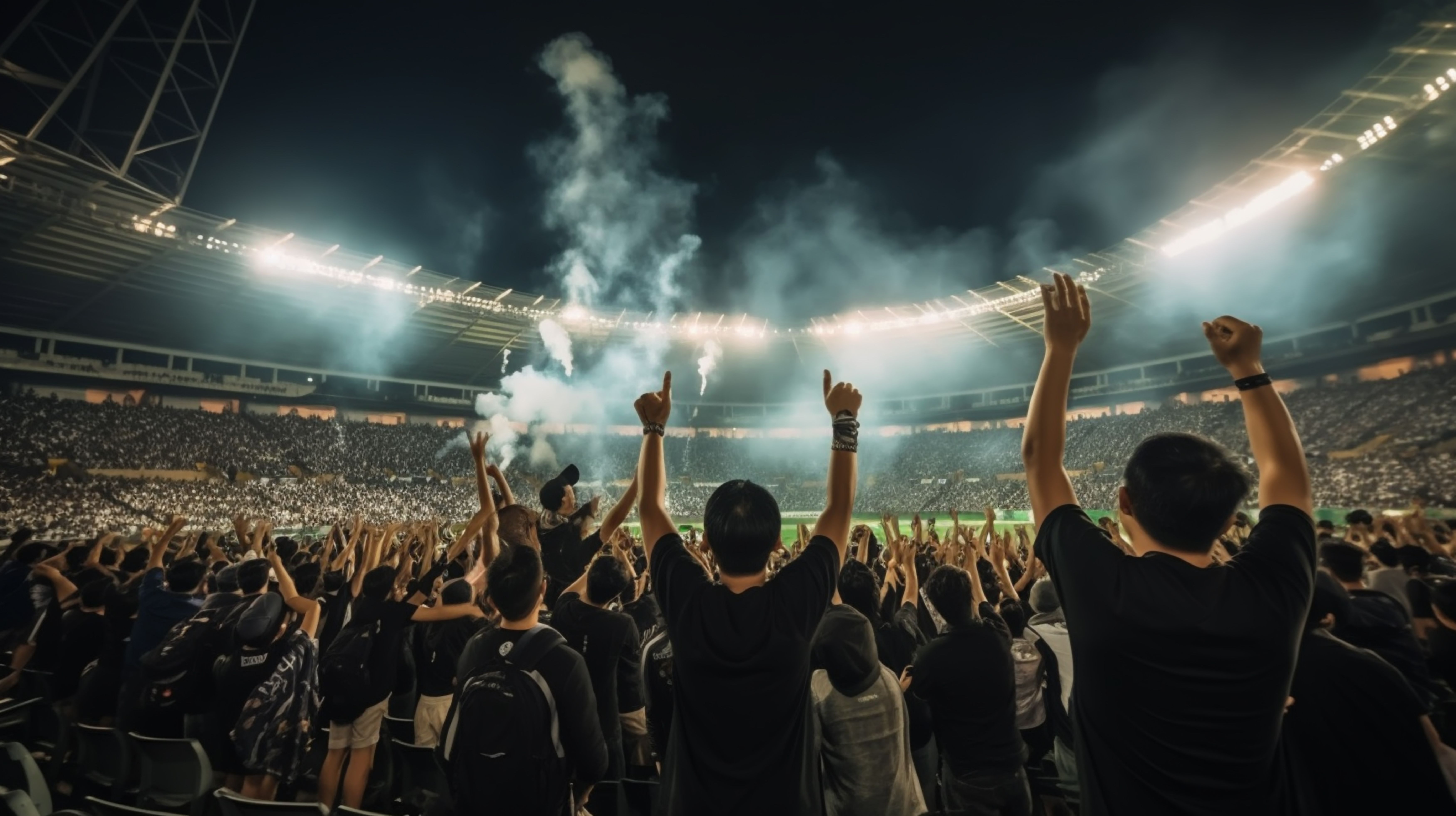 stadium soccer fans emotions portrait