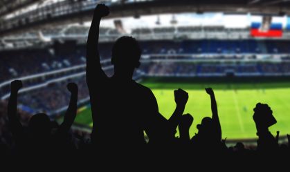 Fans im Fussball Stadion
