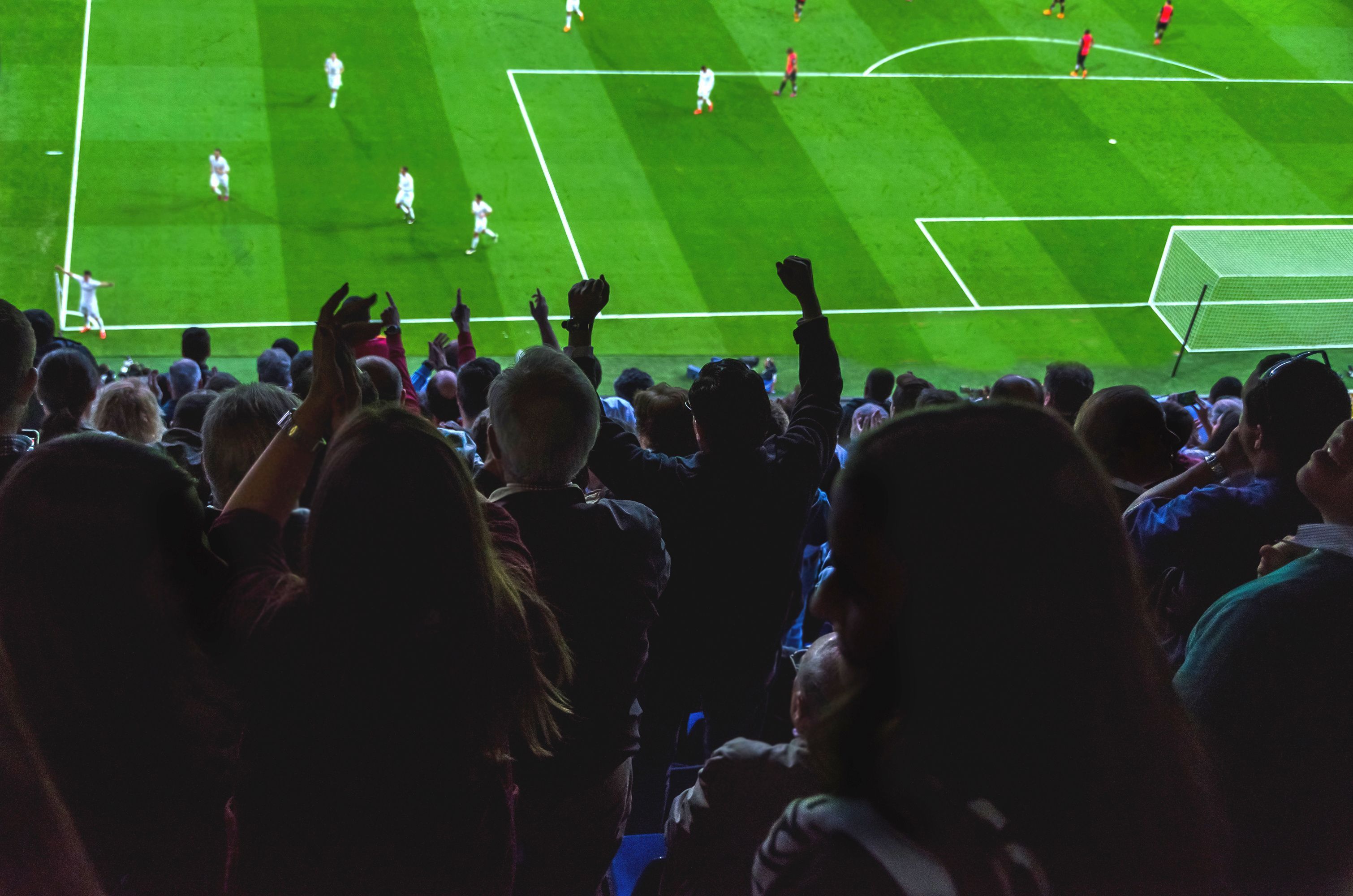 Celebrating a goal
