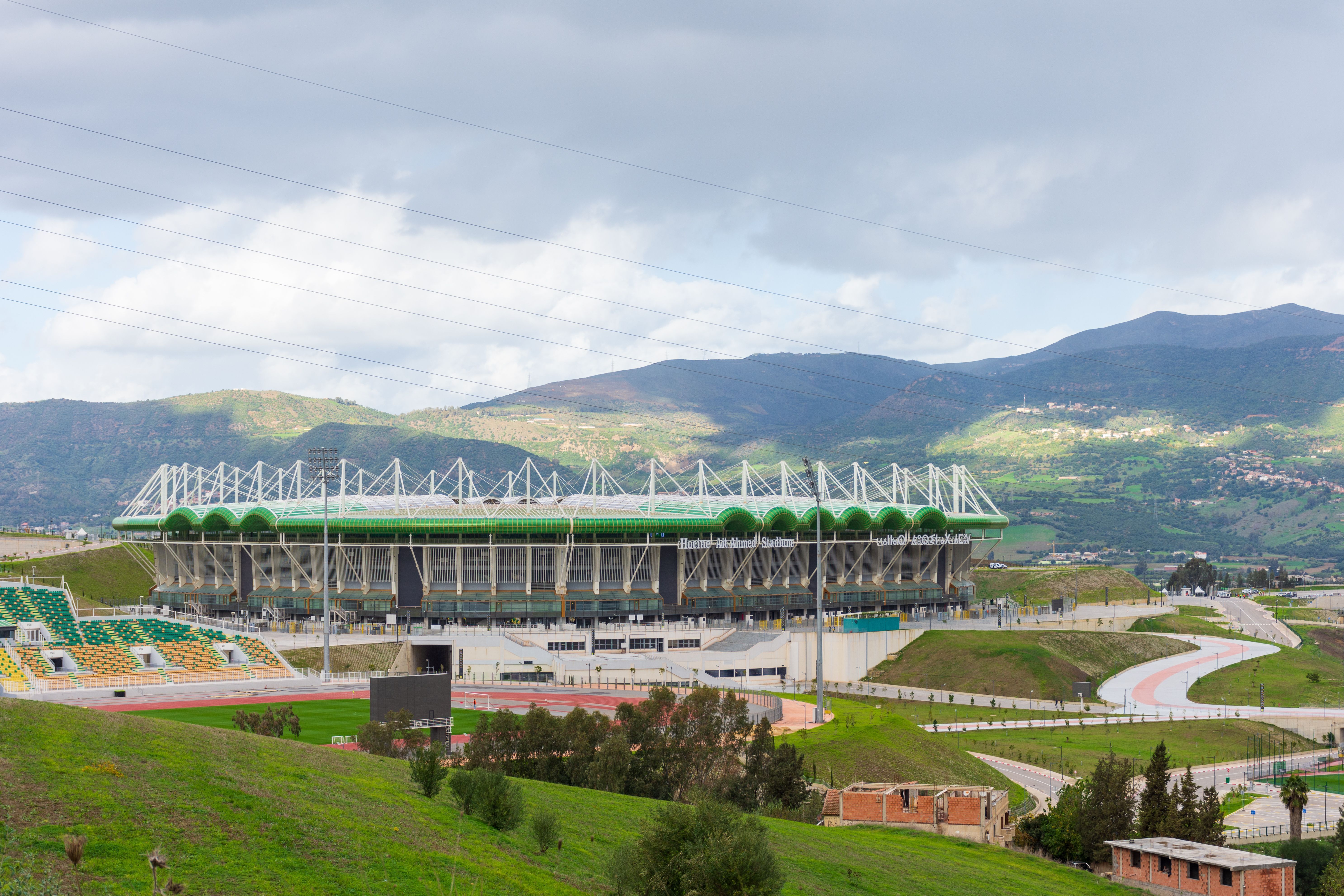 Hocine Ait Ahmed Stadium in Tizi Ouzou City, Algeria