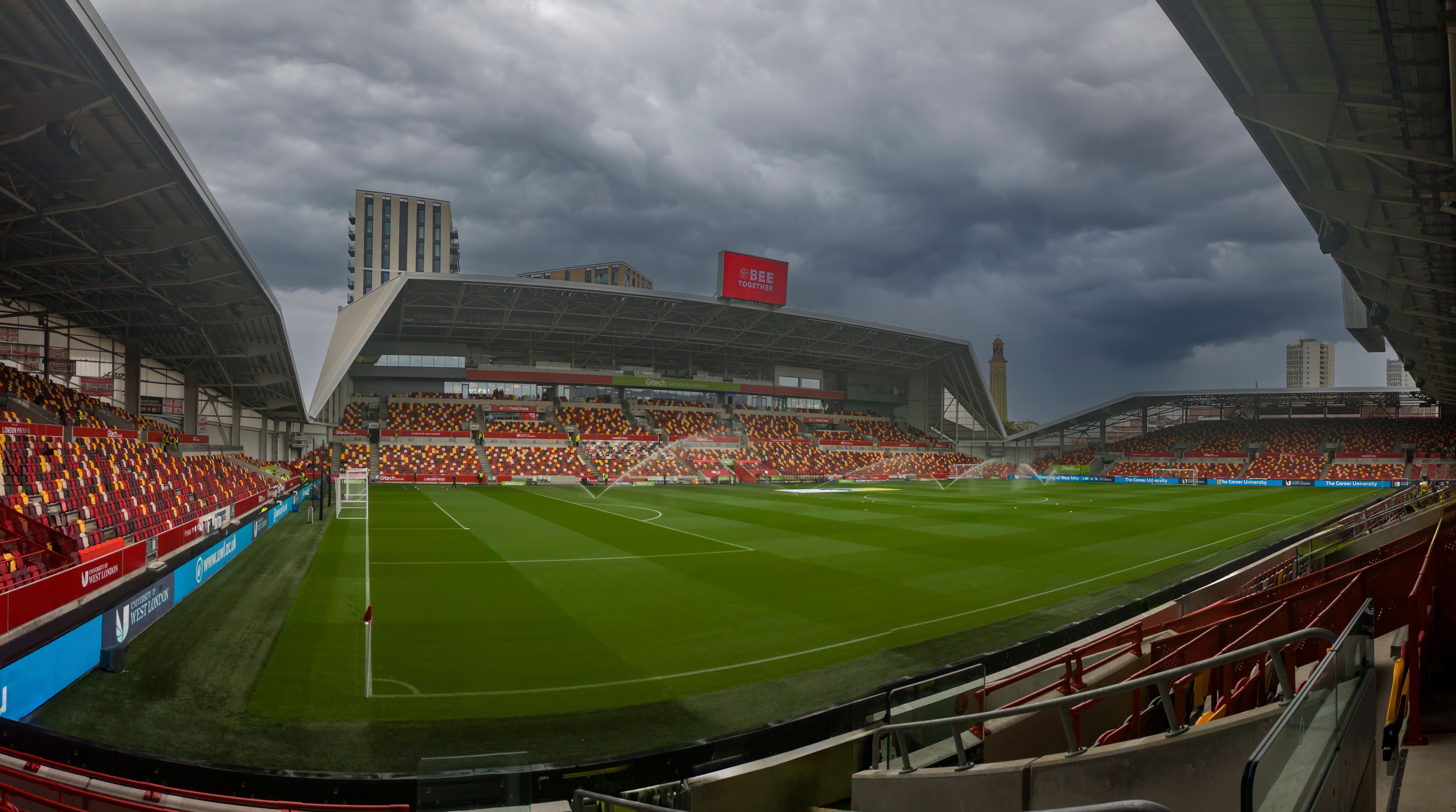 The Gtech Community Stadium is home to Brentford Football Club in London, UK