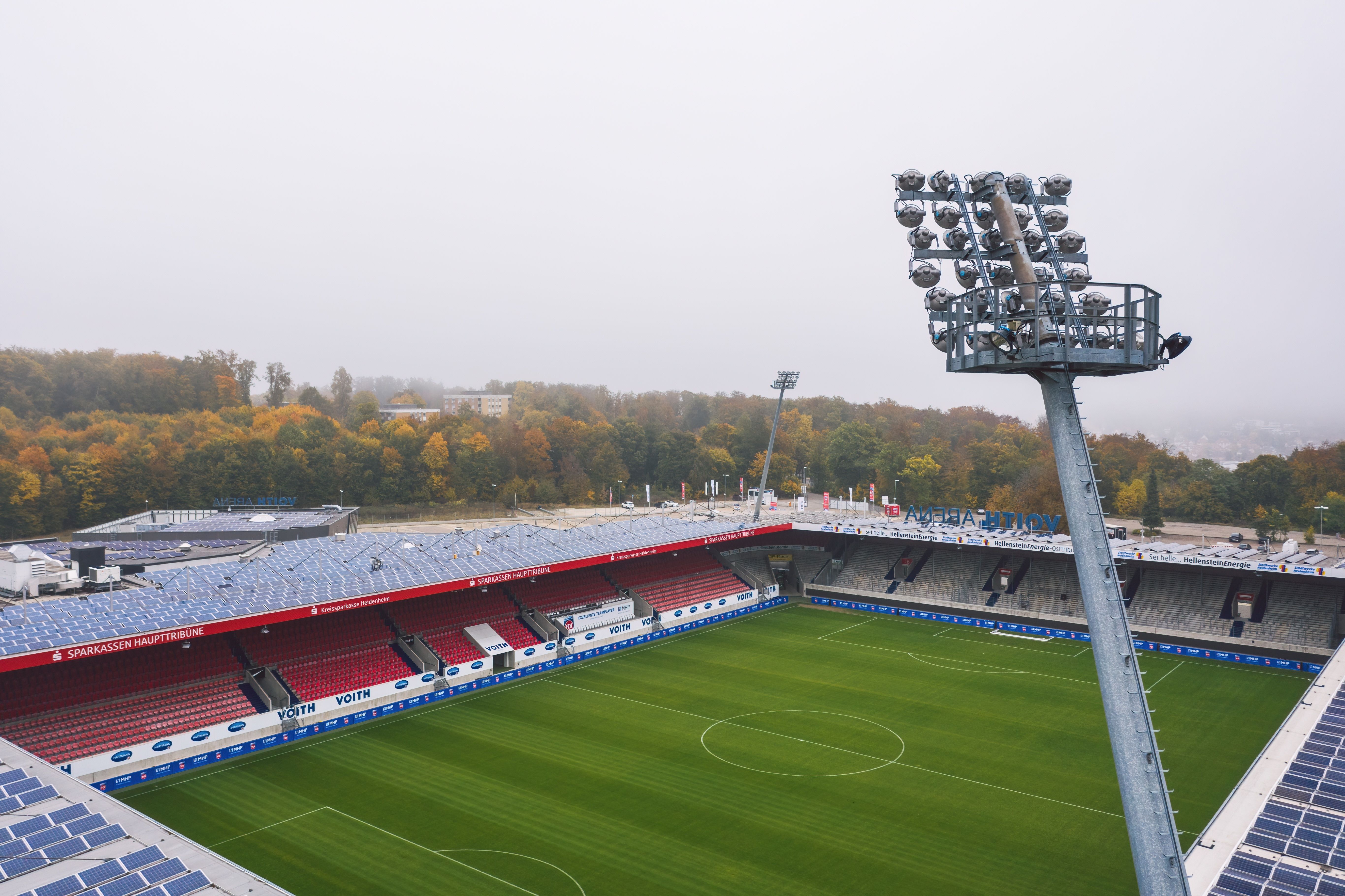 Voith-Arena, home stadium of 1. FC Heidenheim. Heidenheim an der Brenz - October 2021