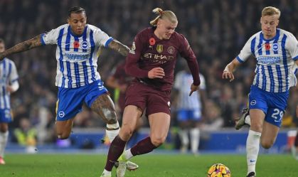 Manchester City enfrenta o Brighton e mira liderança na Premier League