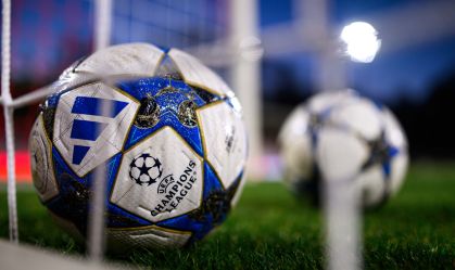 Adida balls - The football match of UEFA Youth League 1.FC Koeln vs Racing FC Union at Franz Kremer Stadium